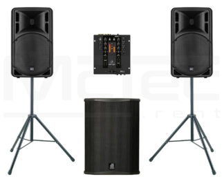 Lautsprecher/ Musikanlage mieten für bis zu 150 Gäste