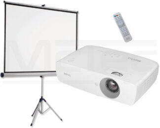 Videobeamer 3000 ANSI VGA + HDMI Beamer Stativleinwand Leinwand