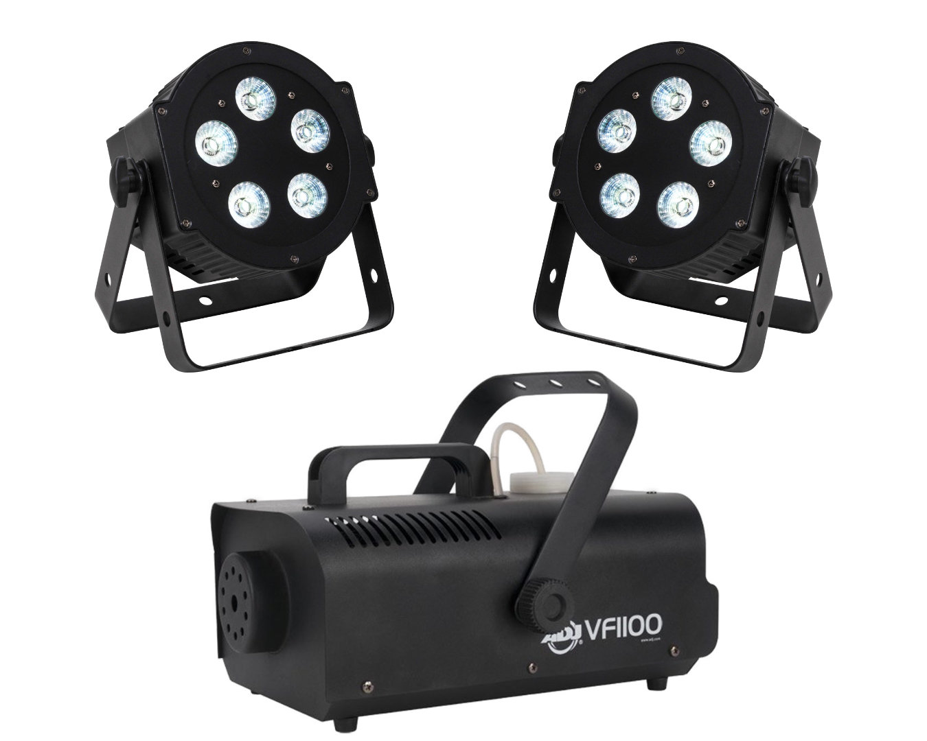 Lichtset D - LED Lichtanlage Lichttechnik Licht Partybeleuchtung Scheinwerfer Nebelmaschine